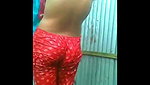 Village girl dress change after bath