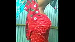 Village girl dress change after bath