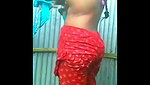 Village girl dress change after bath