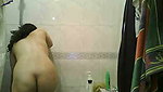 Beautiful hot Mumbai girl taking shower