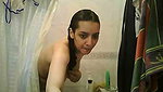 Beautiful hot Mumbai girl taking shower