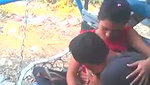 Boyfriend suck his gf boob