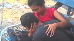 Boyfriend suck his gf boob