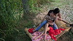 The guy fucks his hot GF under a tree in an adult