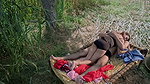 The guy fucks his hot GF under a tree in an adult