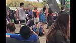 Two Guys Eat A Sluts Ass In Public During a Music