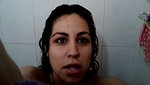 Hot aunty taking bath  showing