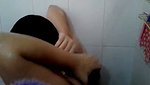 Hot aunty taking bath  showing