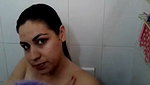 Hot aunty taking bath  showing