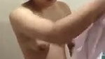Hot girl show her cute boob