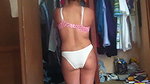 Sexy girl wearing her dress