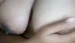 Fleshy boobed Indian fondling MMS