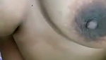 Fleshy boobed Indian fondling MMS
