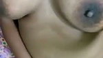 Fleshy boobed Indian fondling MMS