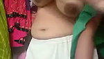 Indian lady stripping saree mms porn