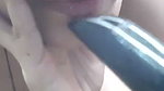 pussy fuck with brush handle