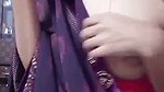 saree girl boob
