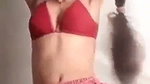 Beautiful cute girl showing her hot figure