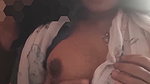 Playing with sexy girls tits