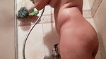 Filipina married slut Aiza shower pussy after sperm load