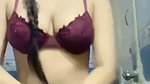Beautiful girl show her huge boobs