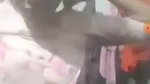 Hot girl undress after bath  wearing cloth and showing on vc