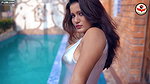 Shital Flaunting Sweaty Armpits, Thighs & Ass in Swimwear Shoot ~ Sparkling Monokini Girl