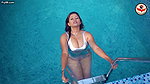 Shital Flaunting Sweaty Armpits, Thighs & Ass in Swimwear Shoot ~ Sparkling Monokini Girl