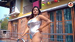 Shital Flaunting Sweaty Armpits, Thighs & Ass in Swimwear Shoot ~ Sparkling Monokini Girl
