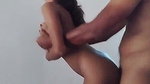 Boyfriend fuck his gf standing doggy position