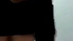 Muslim girl fingering in bathroom