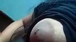 Sexy girl show her huge boob