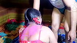 Slut aunty fuck hard with neighbour uncle in holi