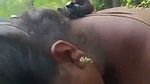 Tamil aunty show her boobs  give Blowjob in jungle