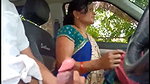 Aunty give Blowjob inside the car