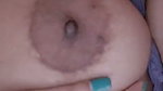 Beautiful girl show her boobs  press her nipple