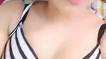 Beautiful girl show her boobs  pressing