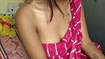 Hot babe show her nipple  boob on live
