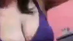 Hot girlfriend showing her sweet boobs on video call