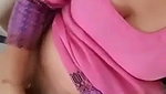 Sexy girl inserting cucumber inside her pussy