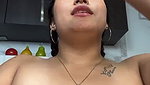 Sexy hot aunty rubing her pussy  moan