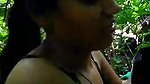 Cute girl with lover in Jungle mms