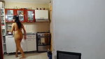 Desi MILF cooking nude in kitchen mms