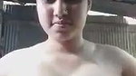 Fair big boobed Indian local girl mms