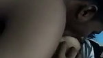 Indian GF making BF suck her tits