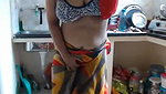 Kitchen nude video of Desi Model wife