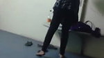 Office girl stripping and cleaning dick   Staff se