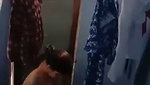 Spying Indian college girl in bathroom