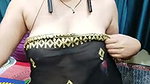 Black Saree Bhabhi