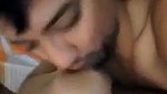 boyfriend suck gf boob